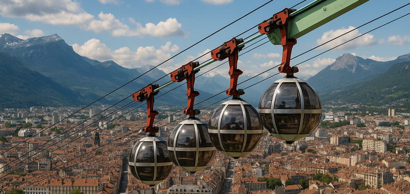 Image de Grenoble avec le téléphérique