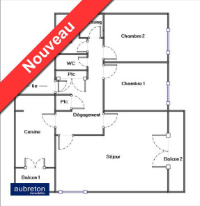 Appartement en vente &agrave; Grenoble / 4 pi&egrave;ces 83 m&sup2;